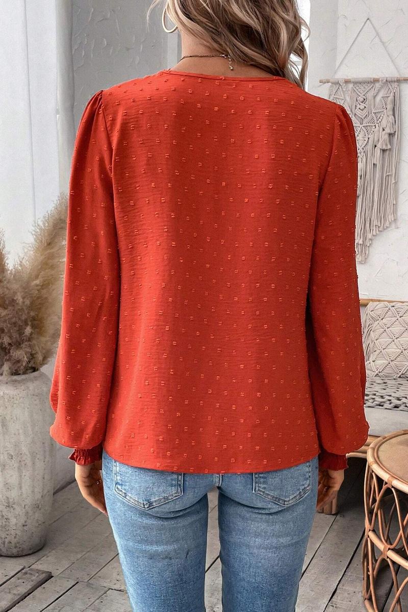 TBG Lace V-Neck Long Sleeve Top