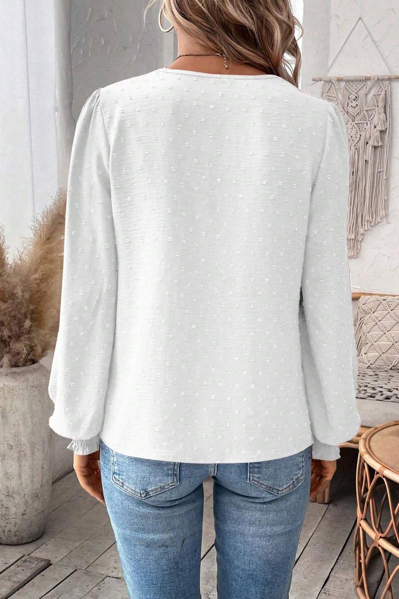 TBG Lace V-Neck Long Sleeve Top