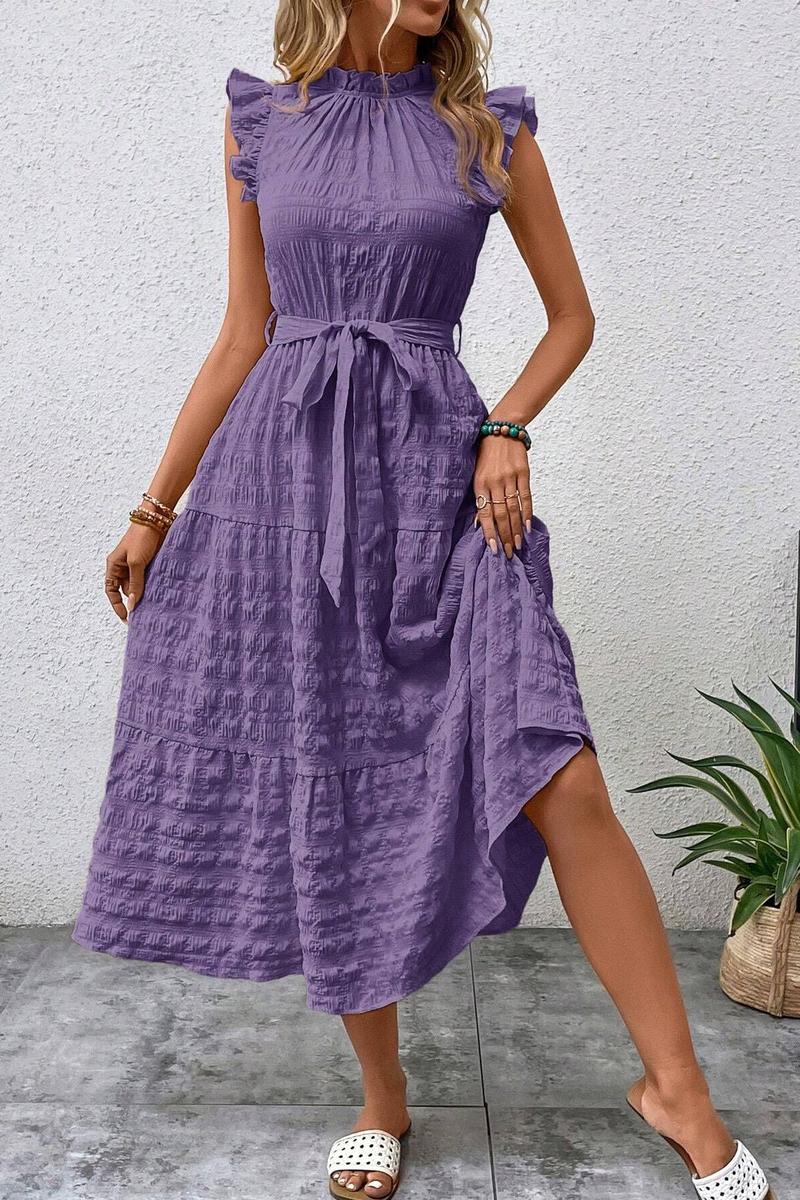 TBG Ruffled Sleeve Bohemian Dress