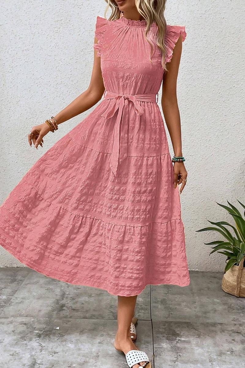 TBG Ruffled Sleeve Bohemian Dress