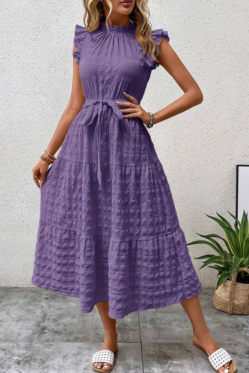 TBG Ruffled Sleeve Bohemian Dress