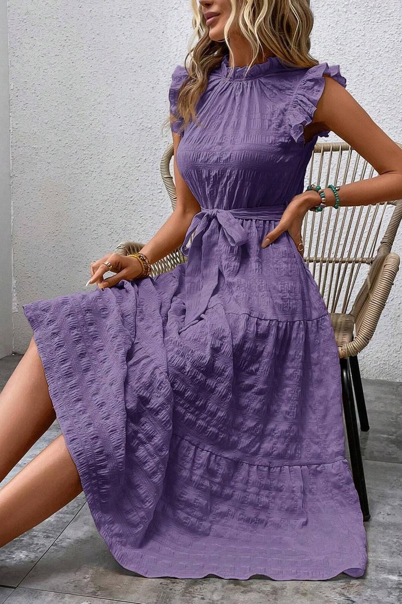 TBG Ruffled Sleeve Bohemian Dress