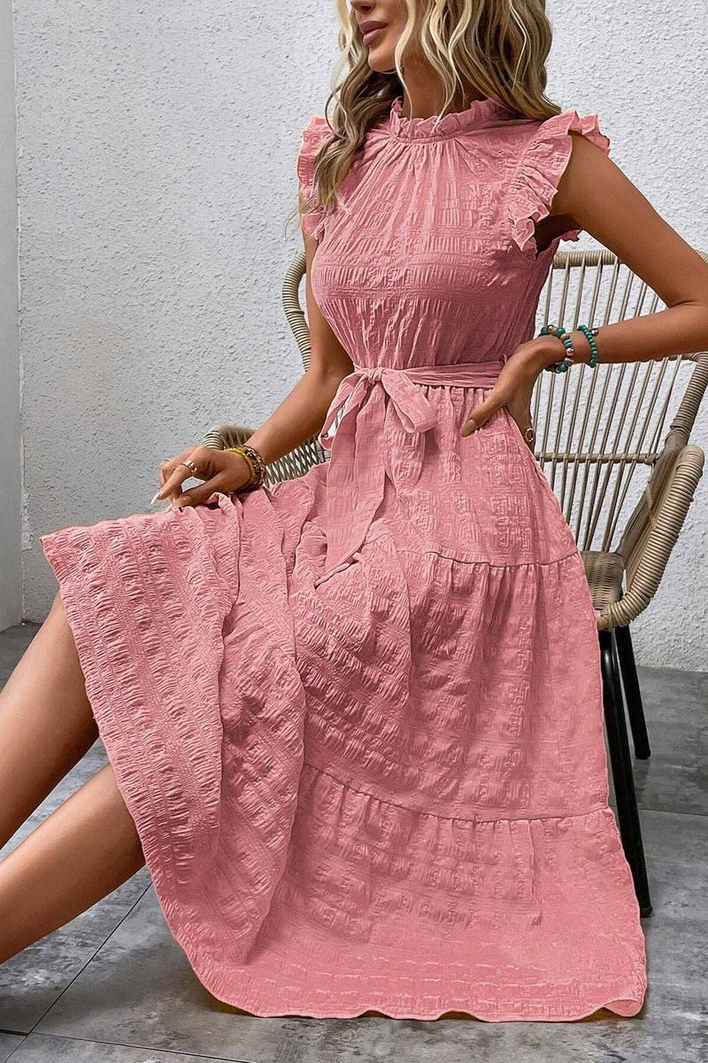 TBG Ruffled Sleeve Bohemian Dress