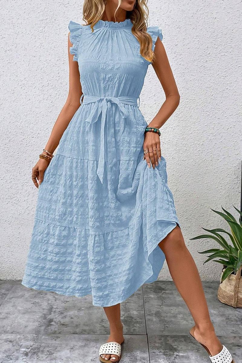 TBG Ruffled Sleeve Bohemian Dress