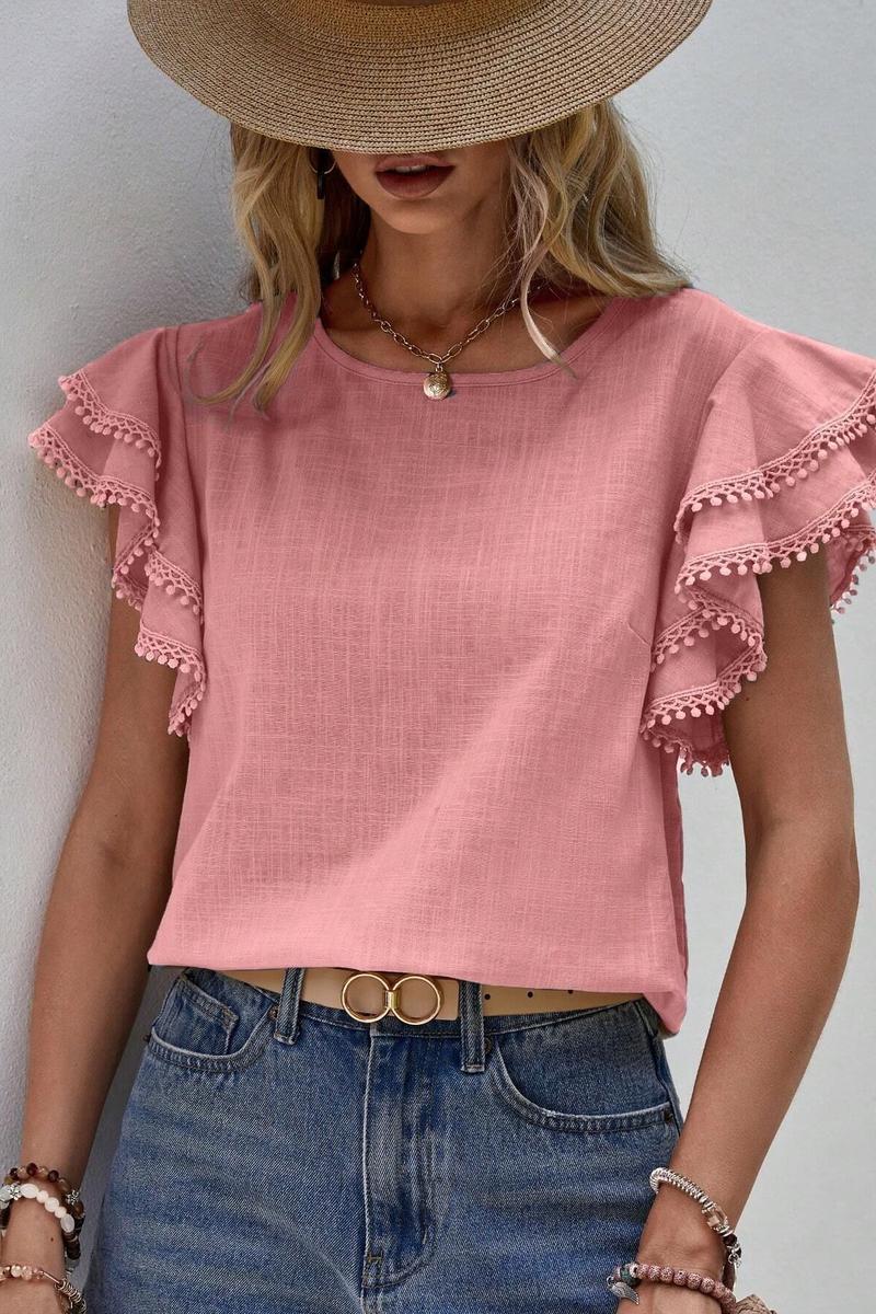 TBG Batwing Sleeve Pleated Top