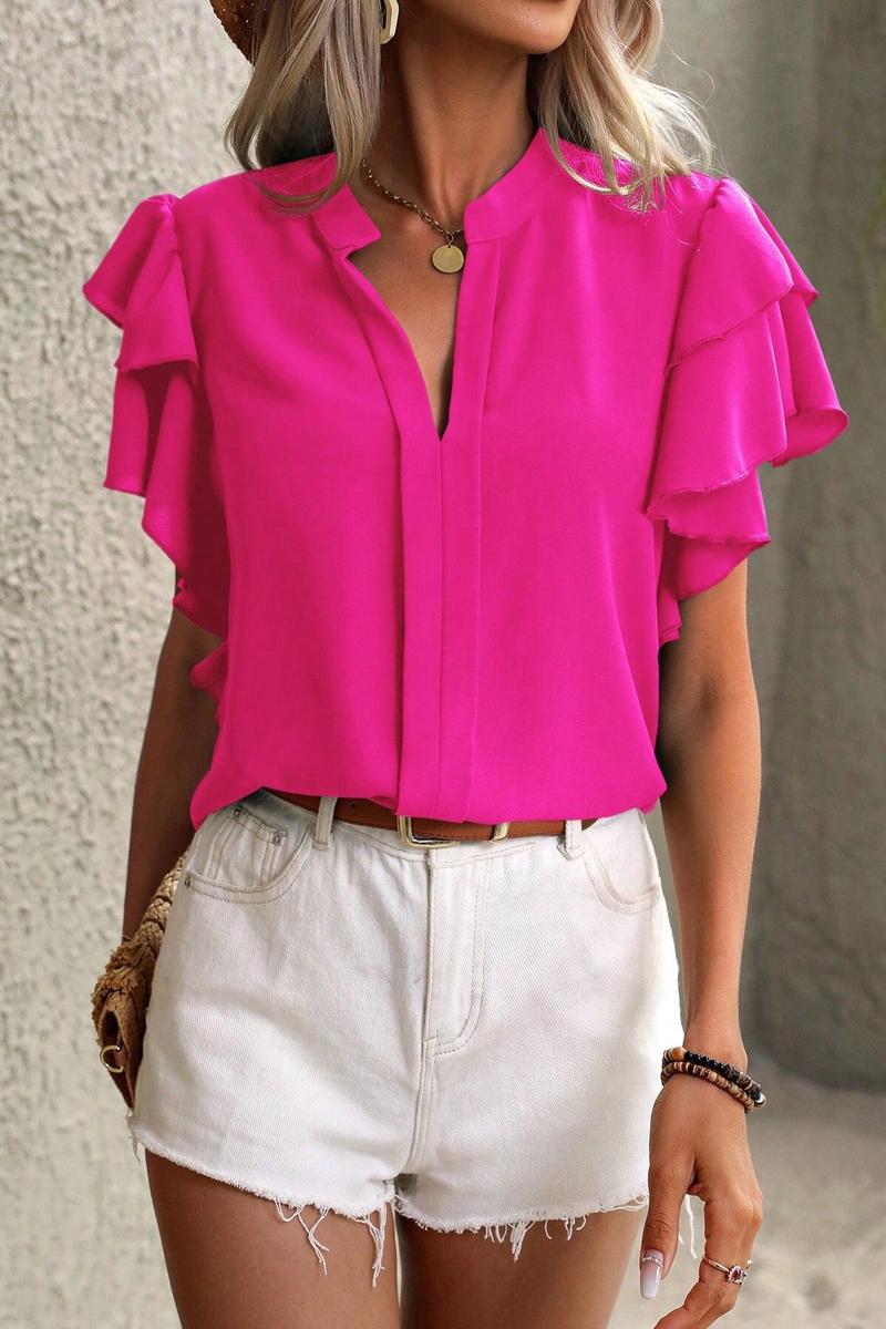 TBG Layered Ruffle Sleeve Blouse