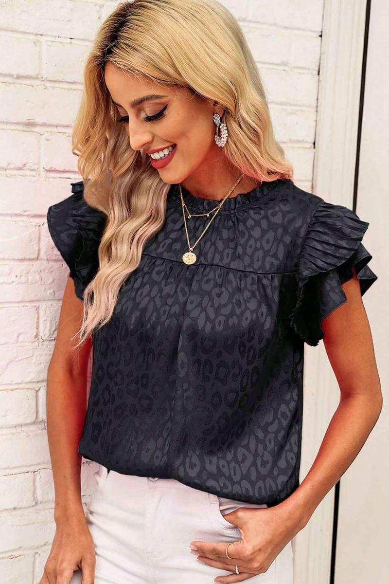 TBG Ruffled Sleeve Floral Top