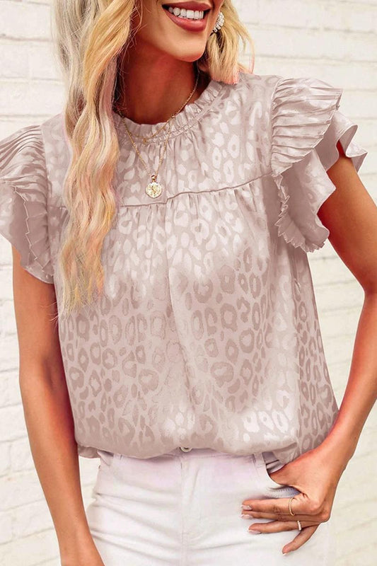 TBG Ruffled Sleeve Floral Top