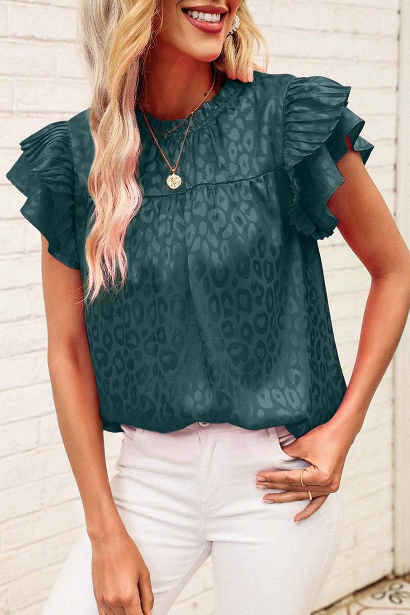 TBG Ruffled Sleeve Floral Top