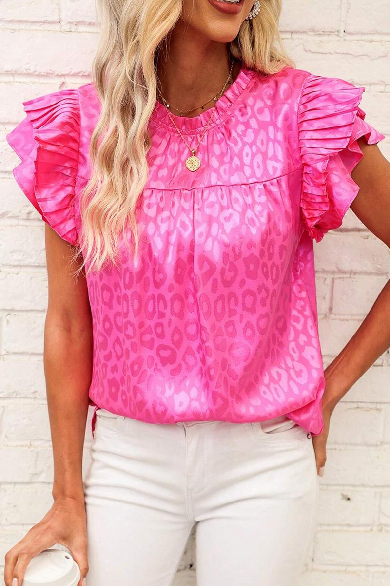 TBG Ruffled Sleeve Floral Top