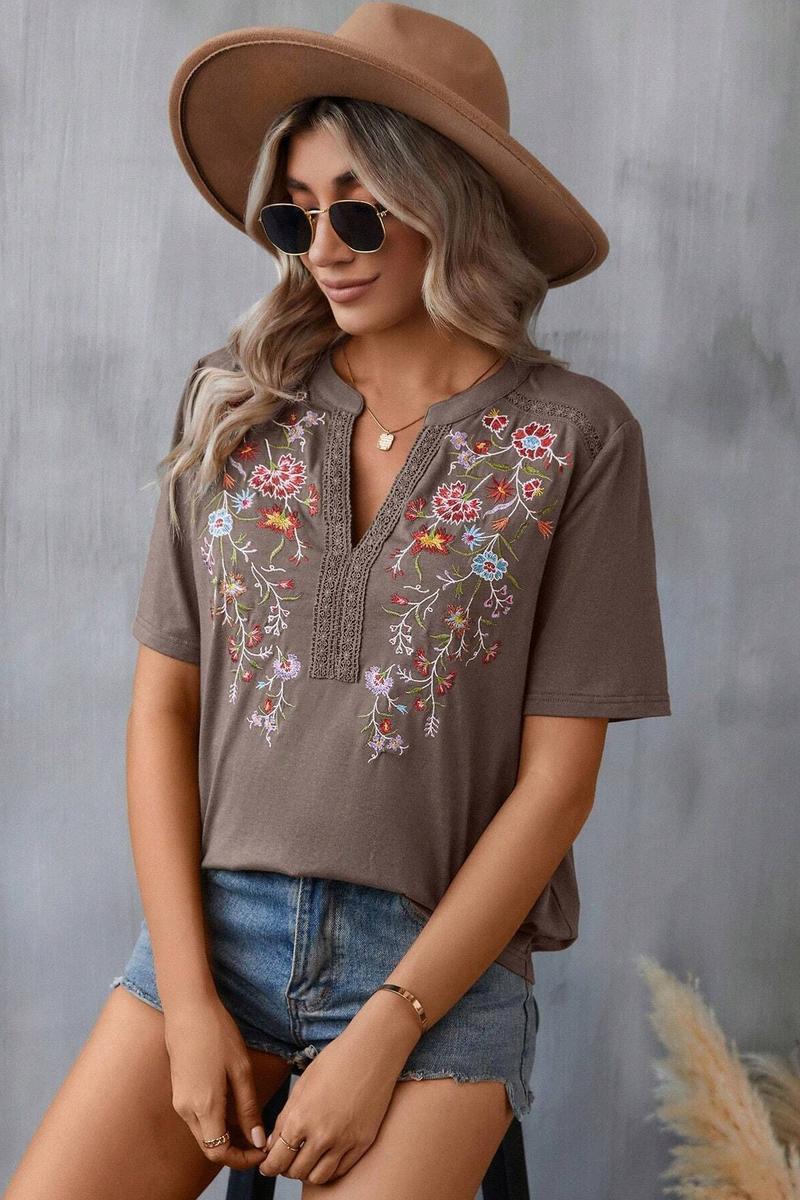 TBG Embroidered Lace Top