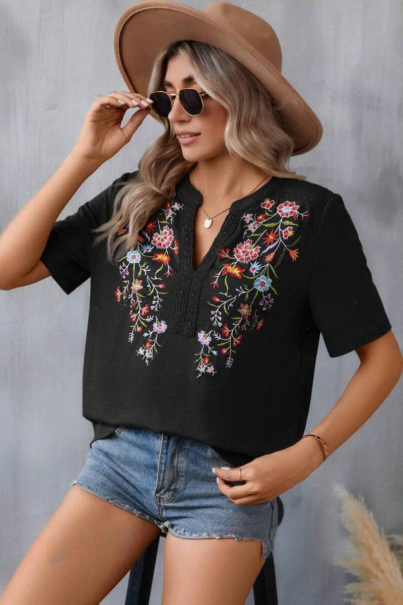 TBG Embroidered Lace Top