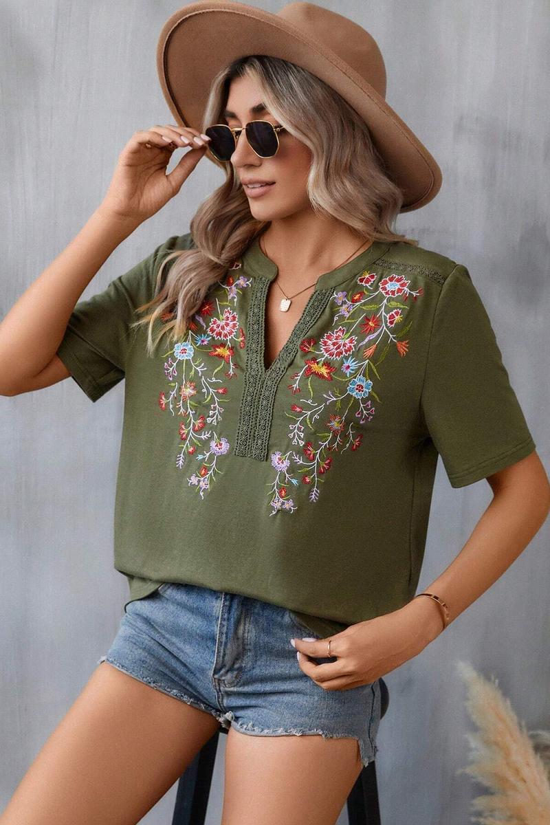 TBG Embroidered Lace Top