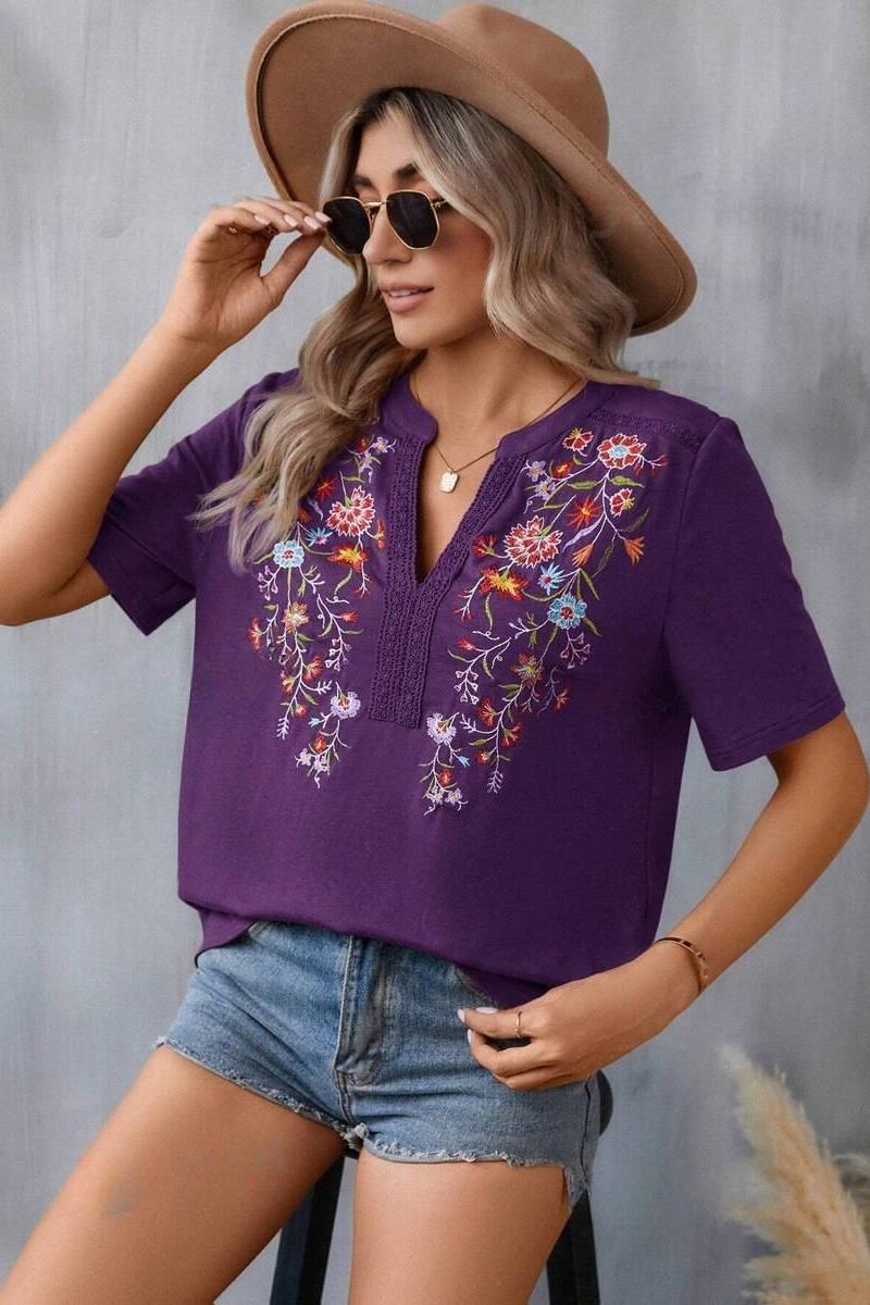 TBG Embroidered Lace Top