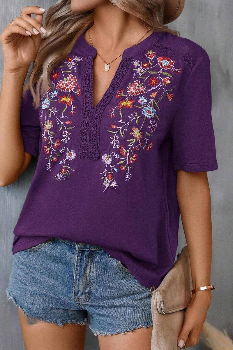 TBG Embroidered Lace Top