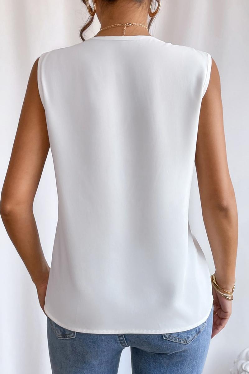 TBG Layered V-Neck Solid Tank Top