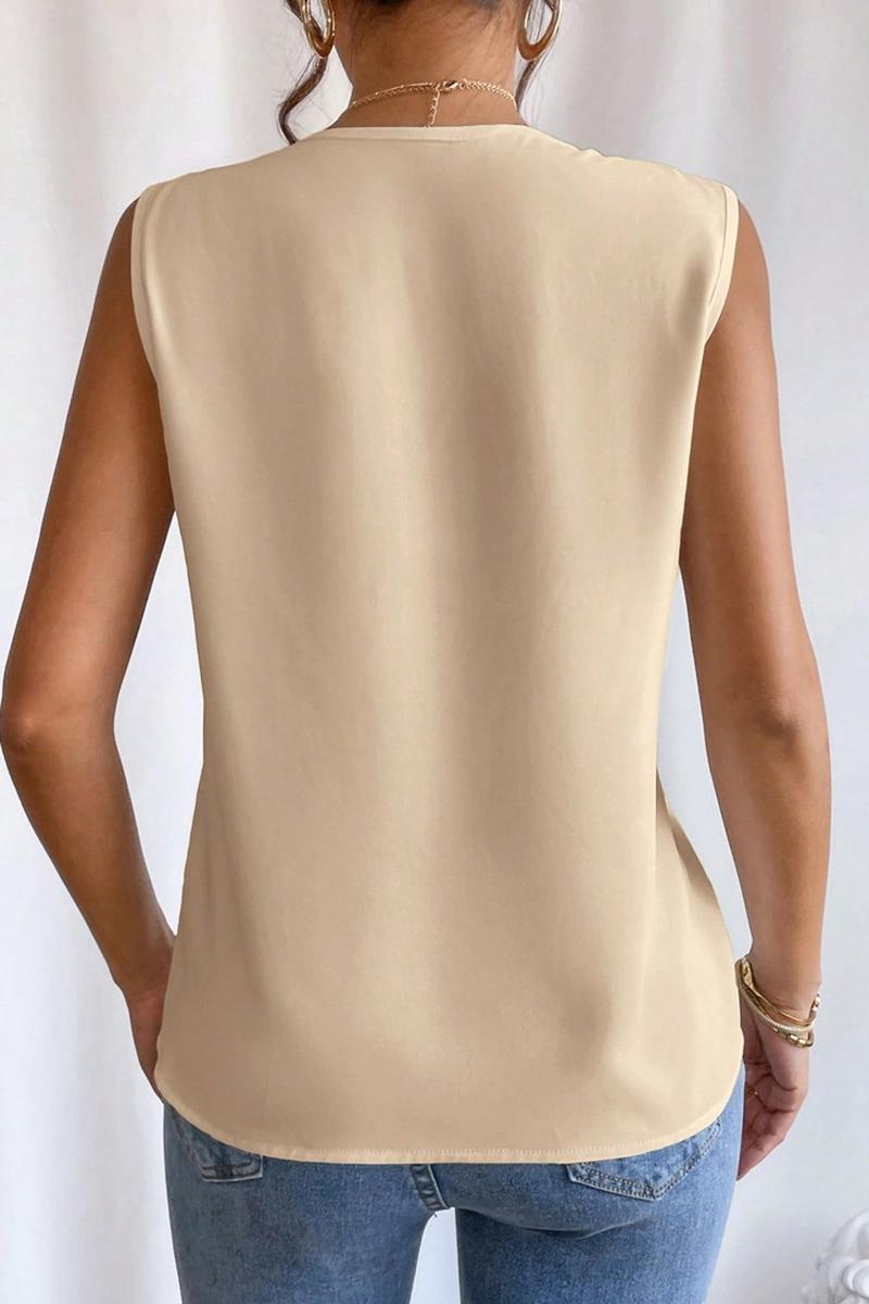 TBG Layered V-Neck Solid Tank Top