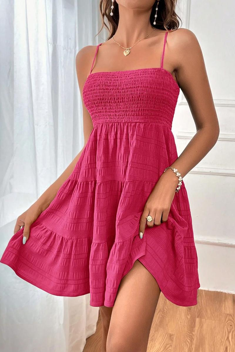 TBG One-Shoulder Layered Dress