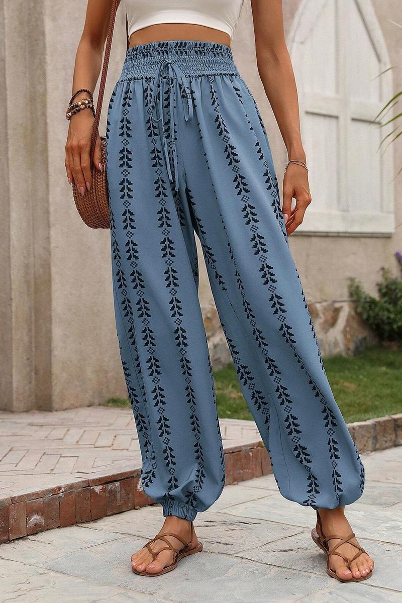 TBG Grid Wide-Legged Pants