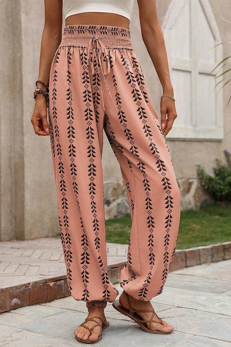 TBG Grid Wide-Legged Pants