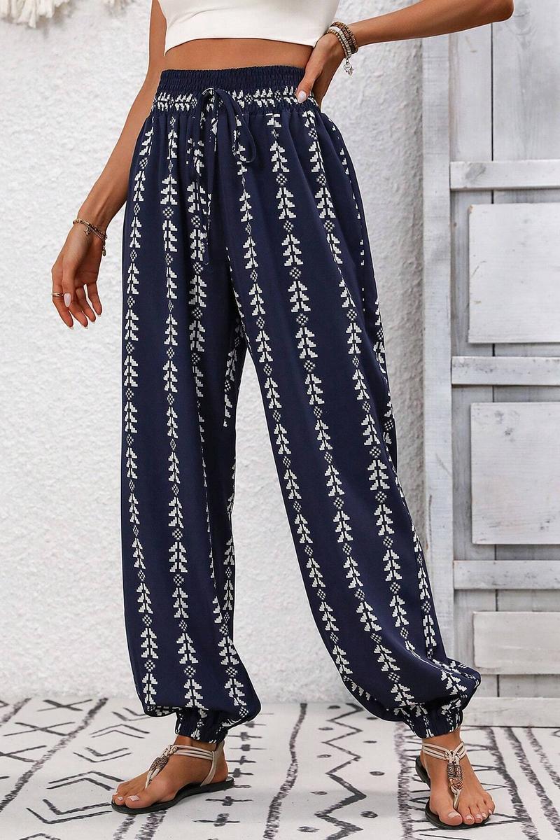 TBG Grid Wide-Legged Pants