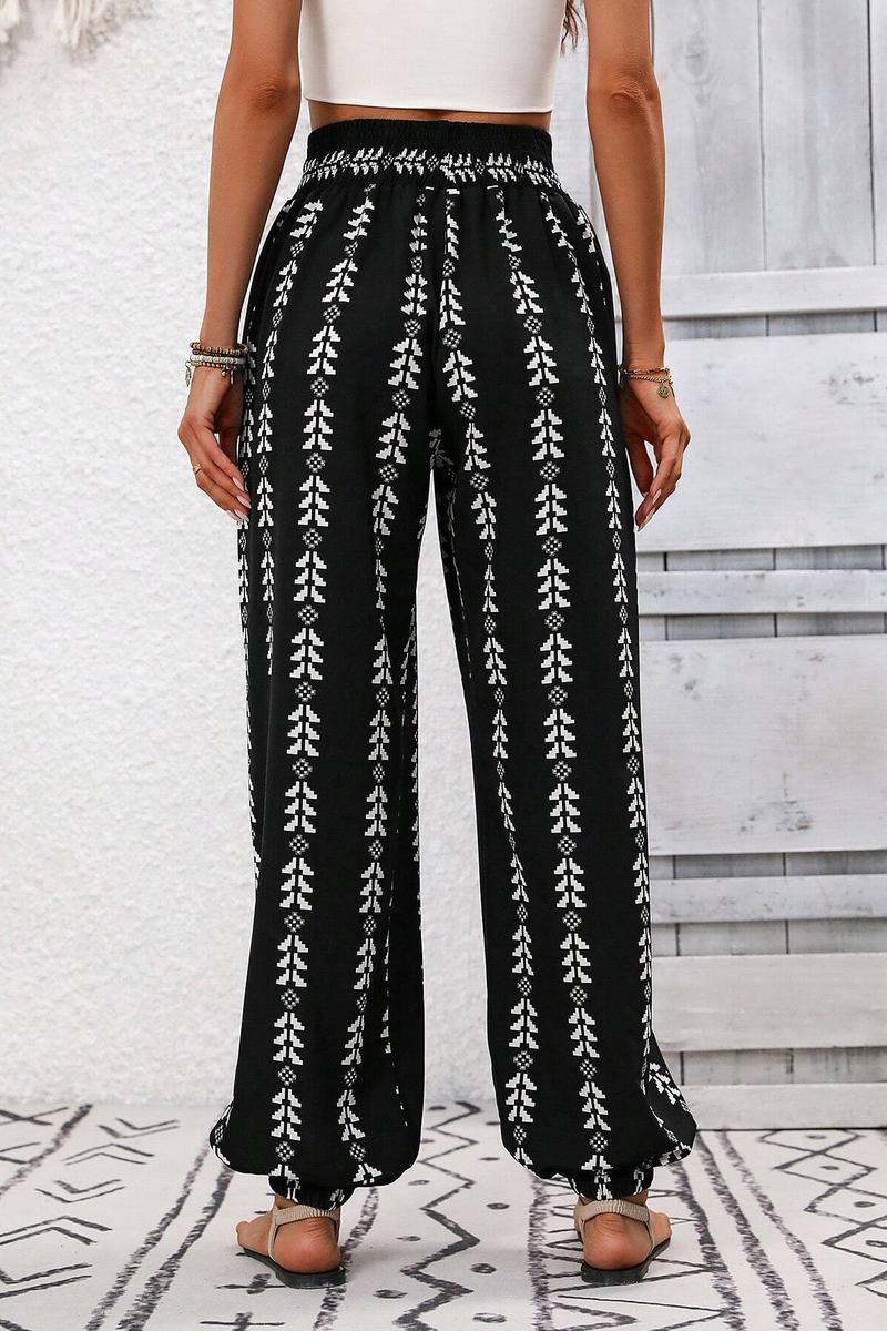 TBG Grid Wide-Legged Pants