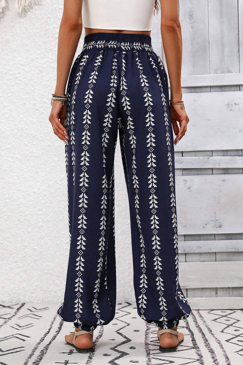 TBG Grid Wide-Legged Pants