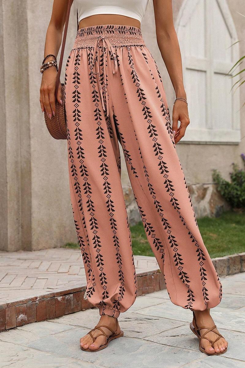 TBG Grid Wide-Legged Pants