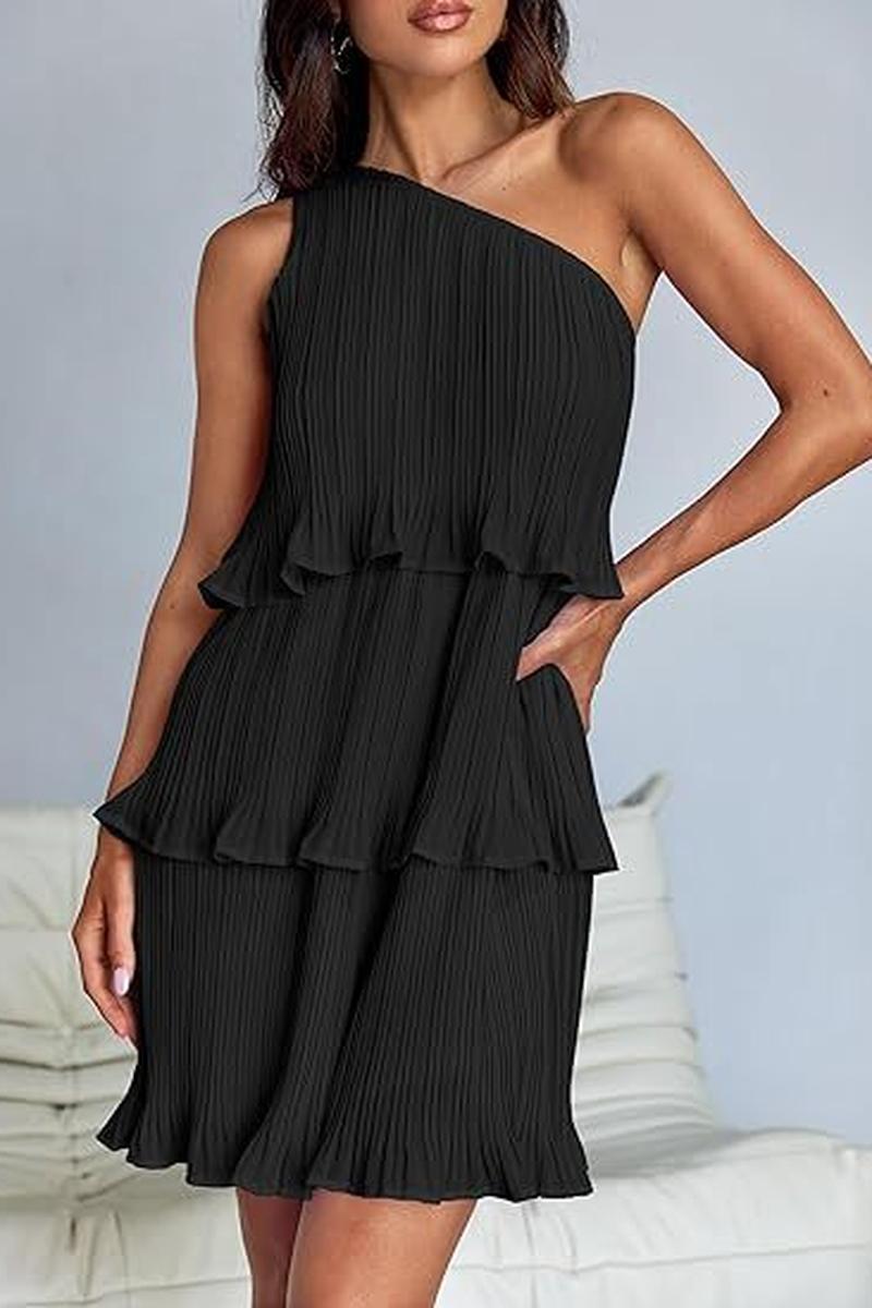 TBG Off-Shoulder Layered Dress