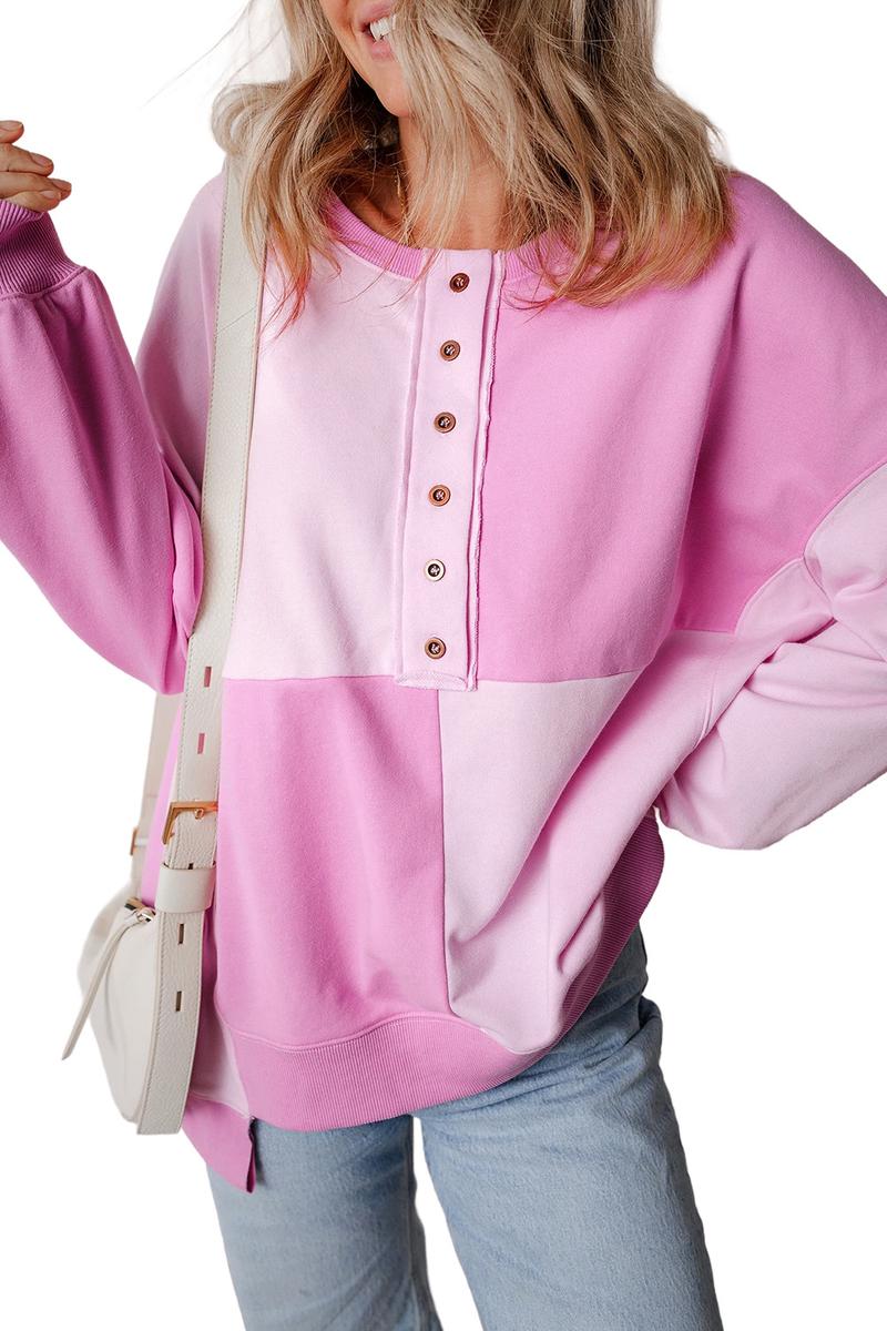 TBG Color-Blocked Long Sweatshirt