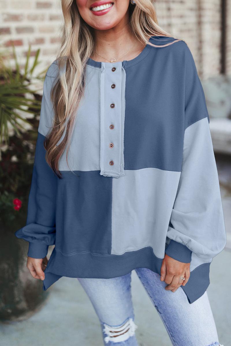 TBG Color-Blocked Long Sweatshirt