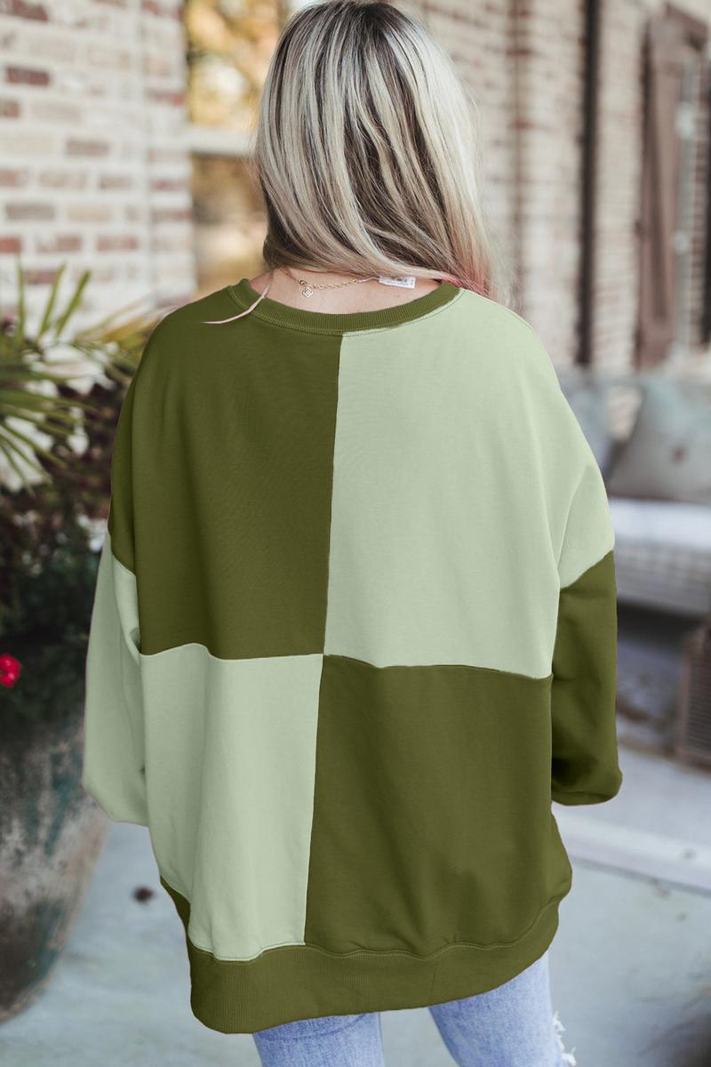 TBG Color-Blocked Long Sweatshirt