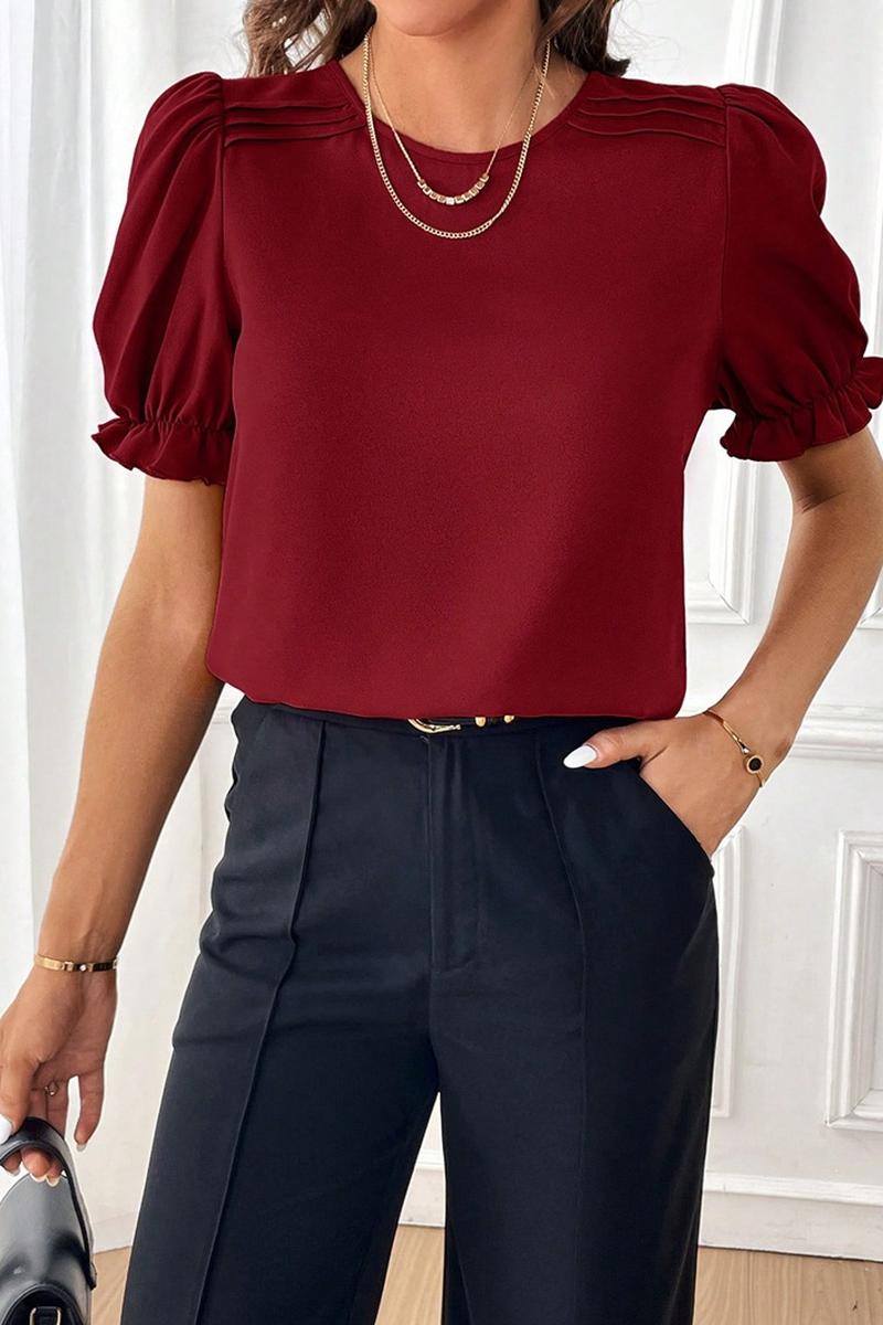 TBG Plain Round Collar Shirt