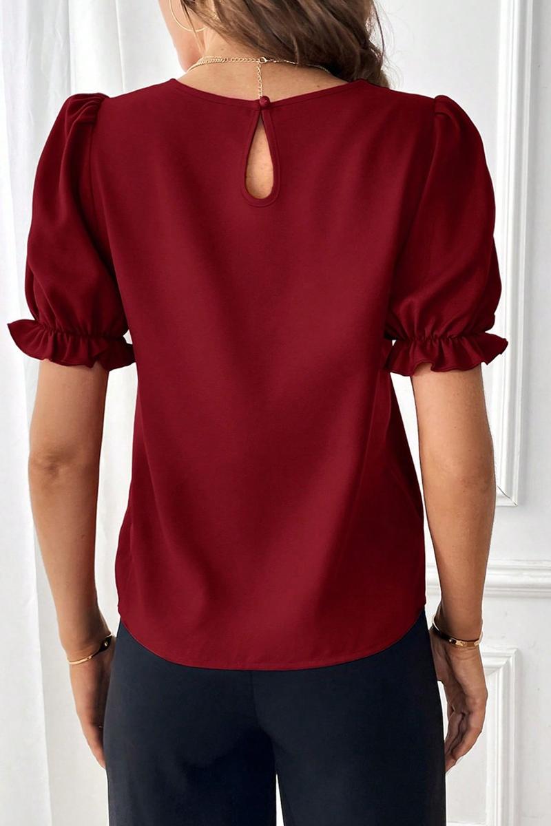 TBG Plain Round Collar Shirt