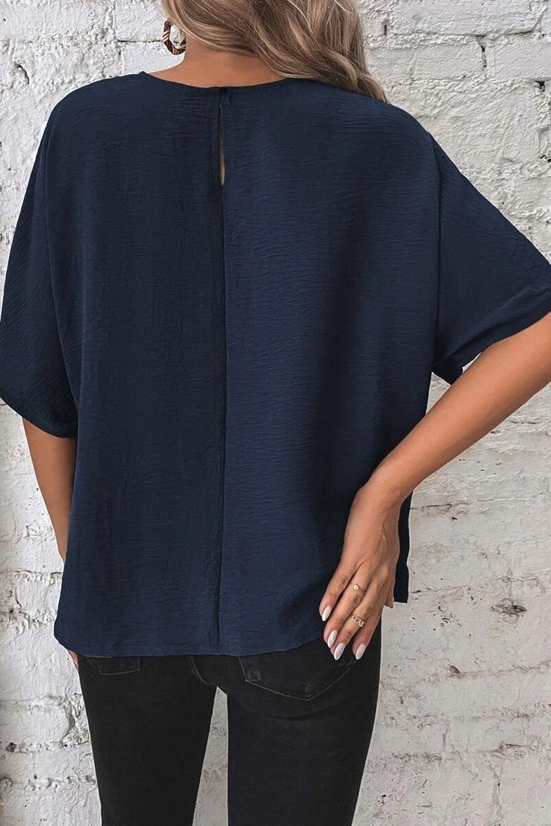 TBG Batwing Sleeve Knotted Top