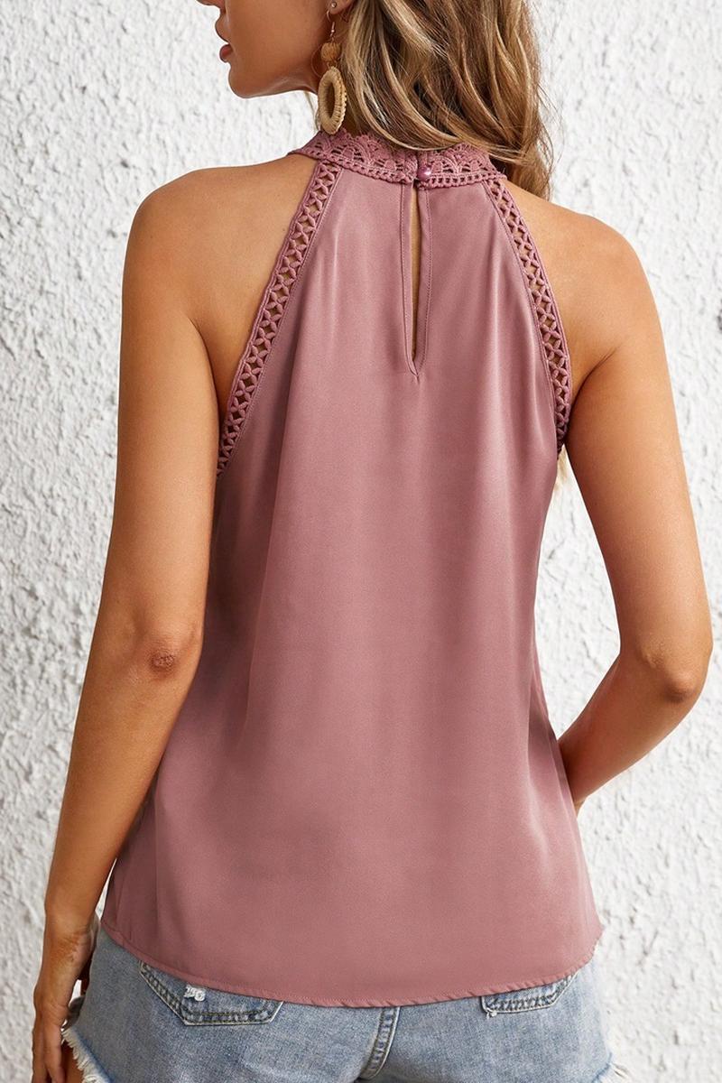 TBG Lace Back Sleeveless Blouse