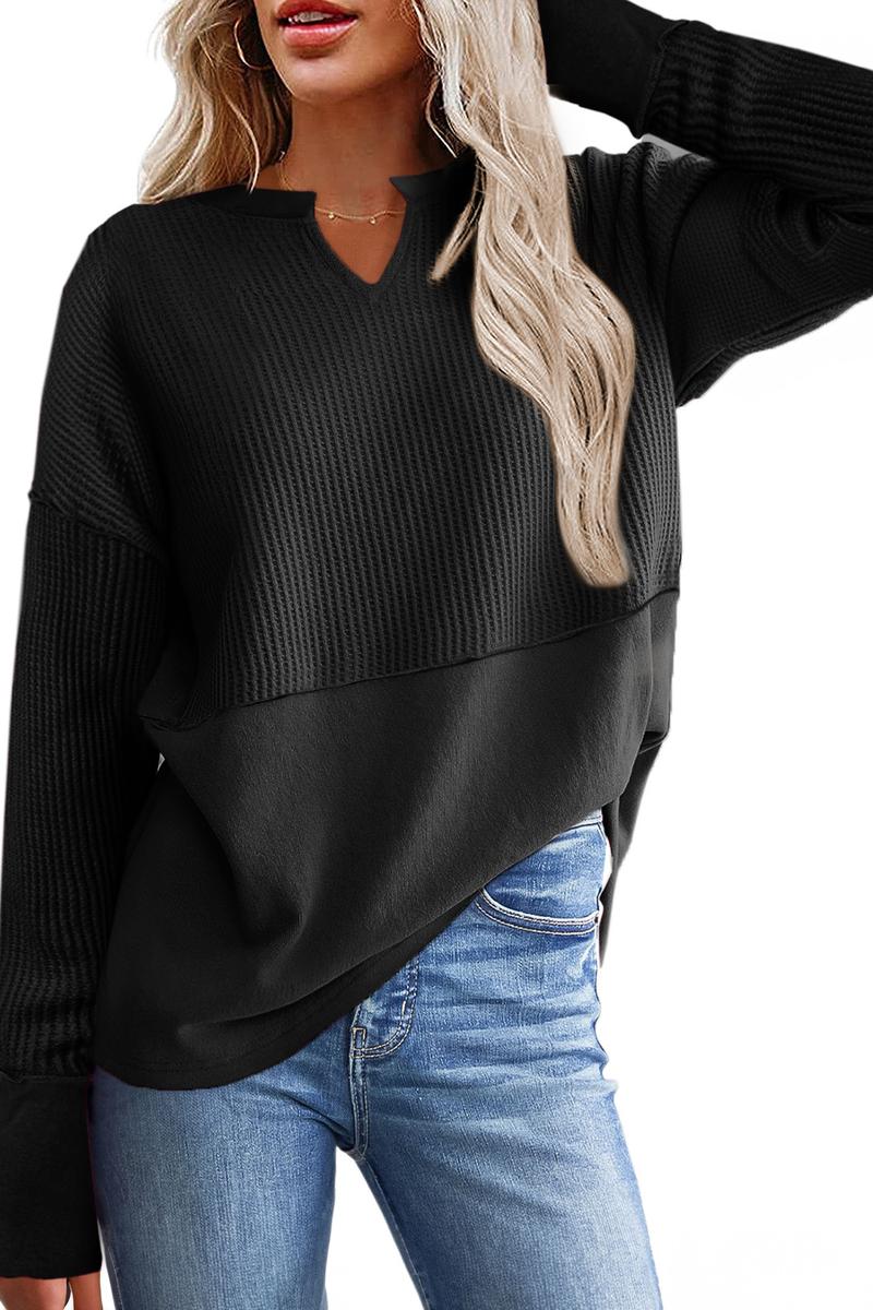 TBG Color-Blocked Loose Sweatshirt