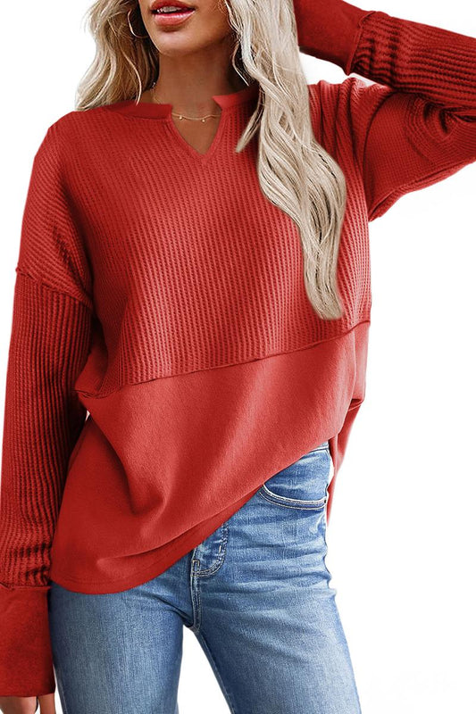 TBG Color-Blocked Loose Sweatshirt