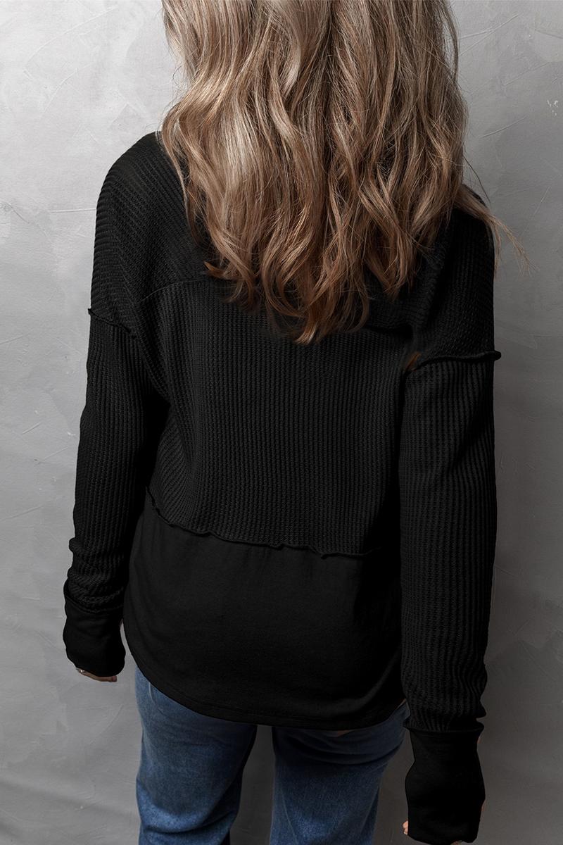 TBG Color-Blocked Loose Sweatshirt