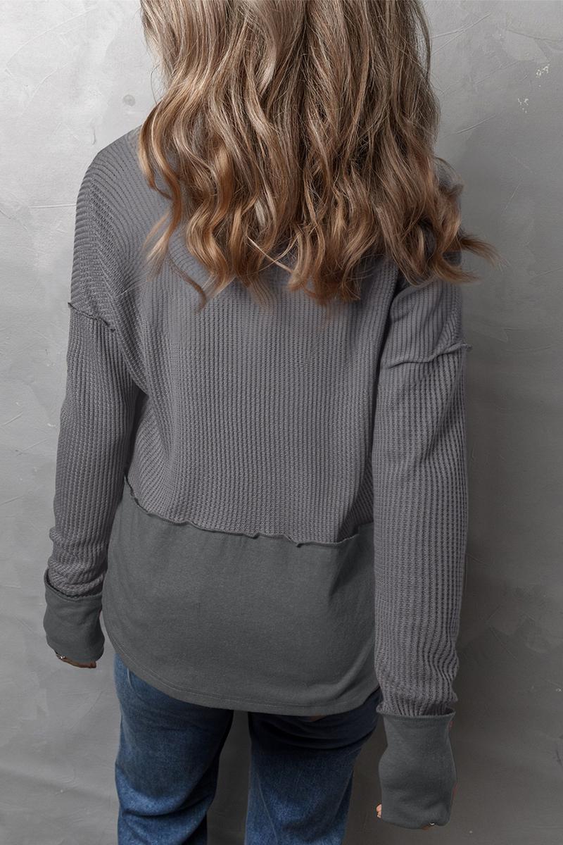 TBG Color-Blocked Loose Sweatshirt