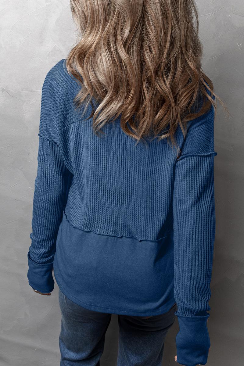 TBG Color-Blocked Loose Sweatshirt