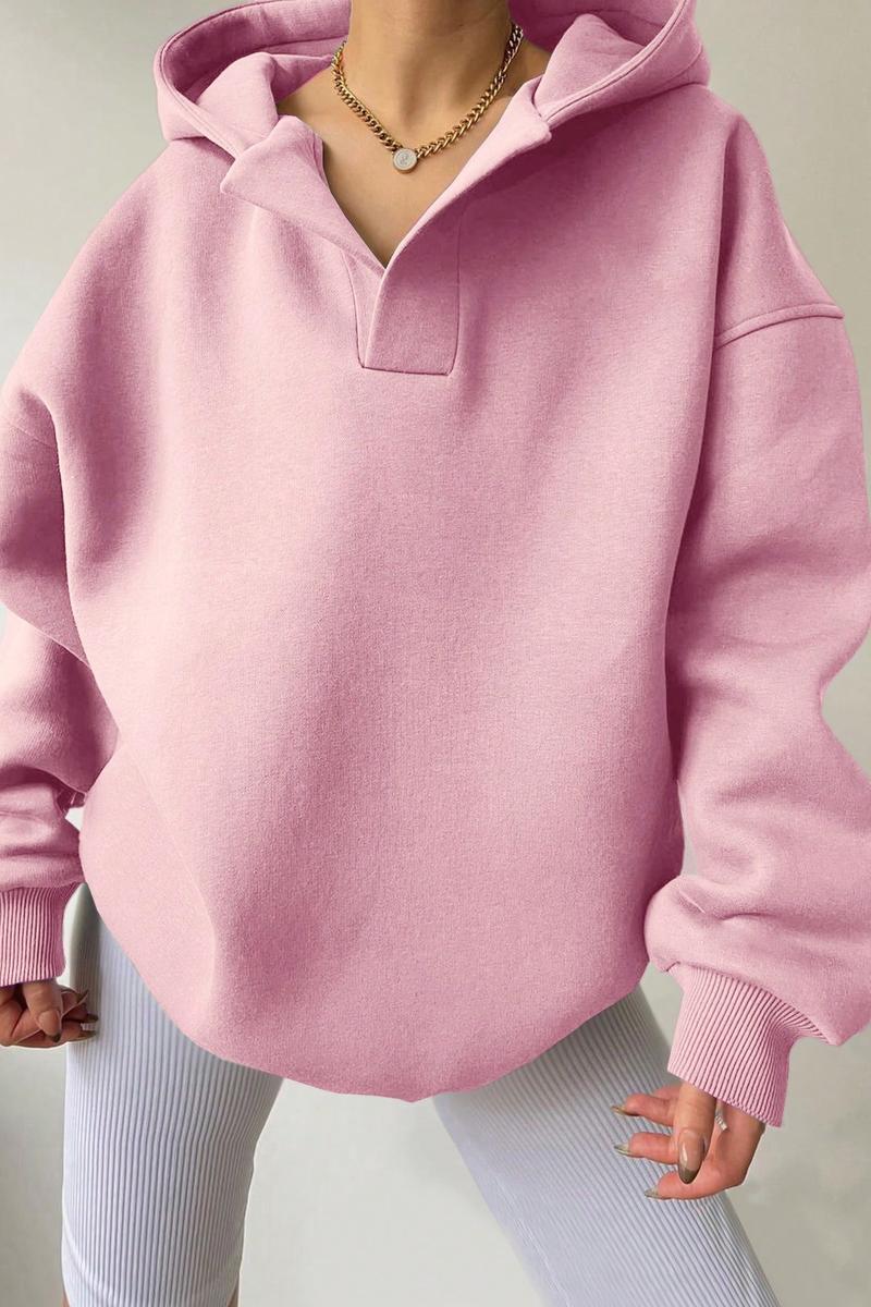 TBG Plain Long Sleeve Hoodie Sweatshirt