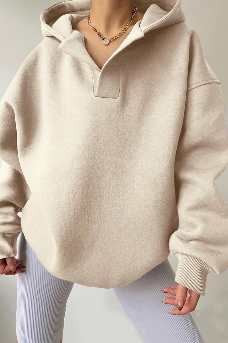 TBG Plain Long Sleeve Hoodie Sweatshirt