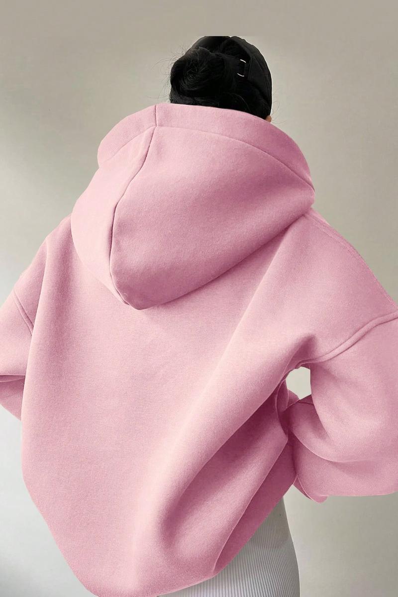 TBG Plain Long Sleeve Hoodie Sweatshirt