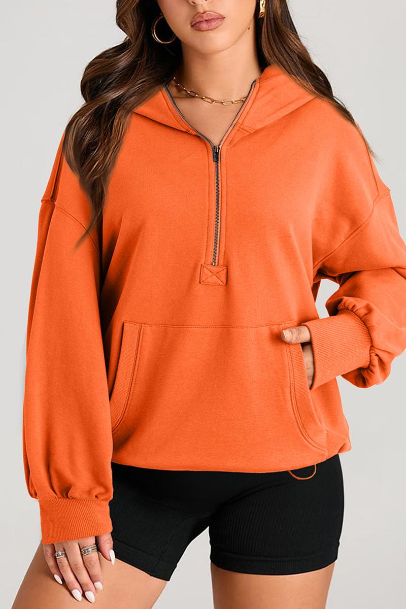 TBG Plain Long Sleeve Hoodie Sweatshirt