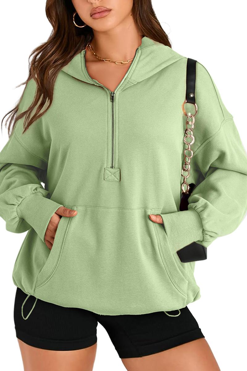 TBG Plain Long Sleeve Hoodie Sweatshirt