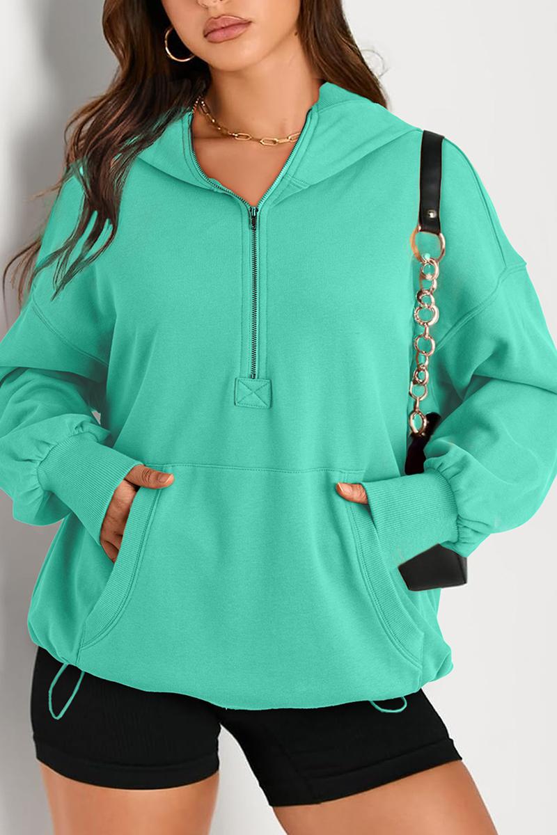 TBG Plain Long Sleeve Hoodie Sweatshirt