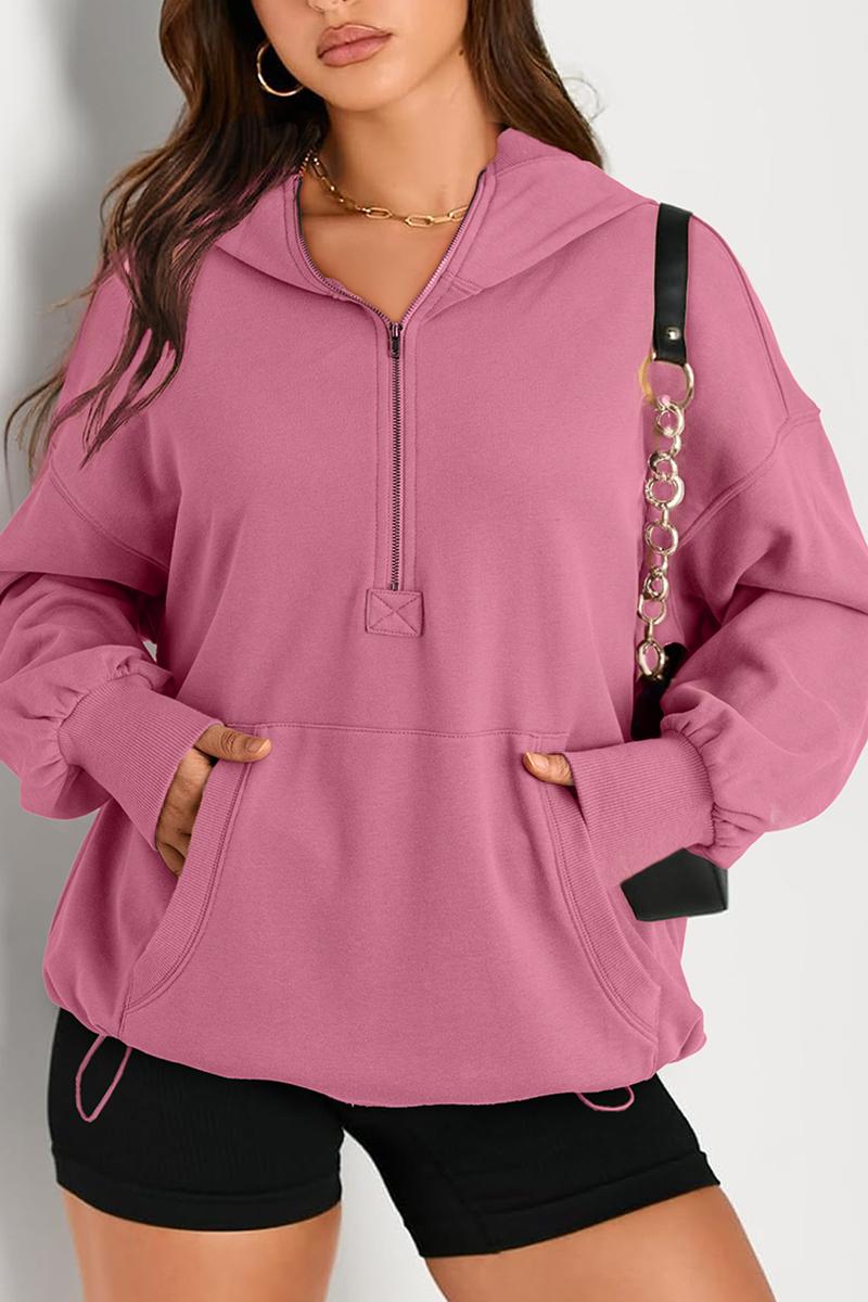 TBG Plain Long Sleeve Hoodie Sweatshirt