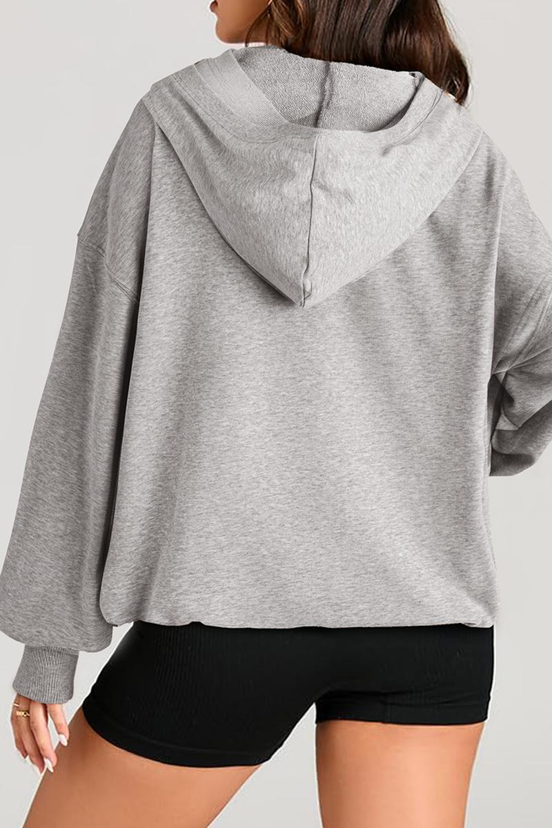 TBG Plain Long Sleeve Hoodie Sweatshirt