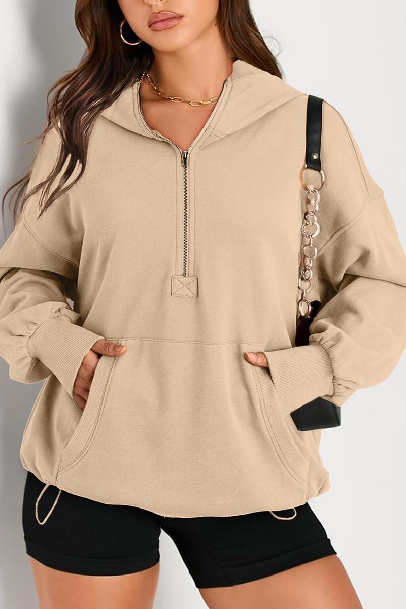 TBG Plain Long Sleeve Hoodie Sweatshirt